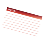 Glossy Pouches - File Card, 5 mil, 25 pack__File card Red LF.png